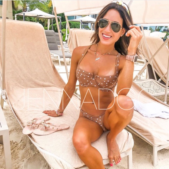 L*Space Camellia Bikini Top in polka dot NWT - Picture 9 of 16